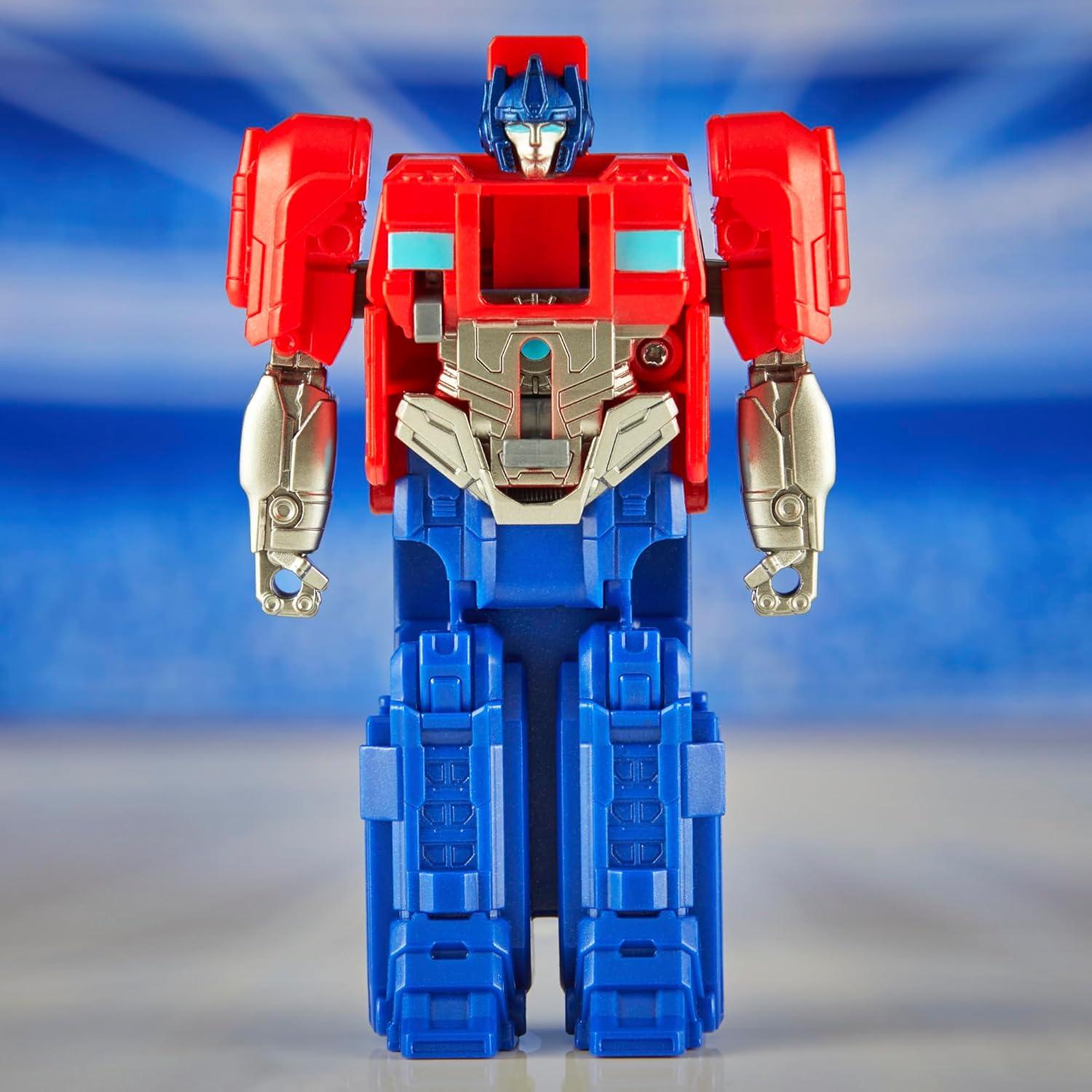 imageTransformers One Cog Changer Optimus Prime Orion Pax 4Inch Robot Action Figure Interactive Toys for Boys and Girls Ages 6 and Up