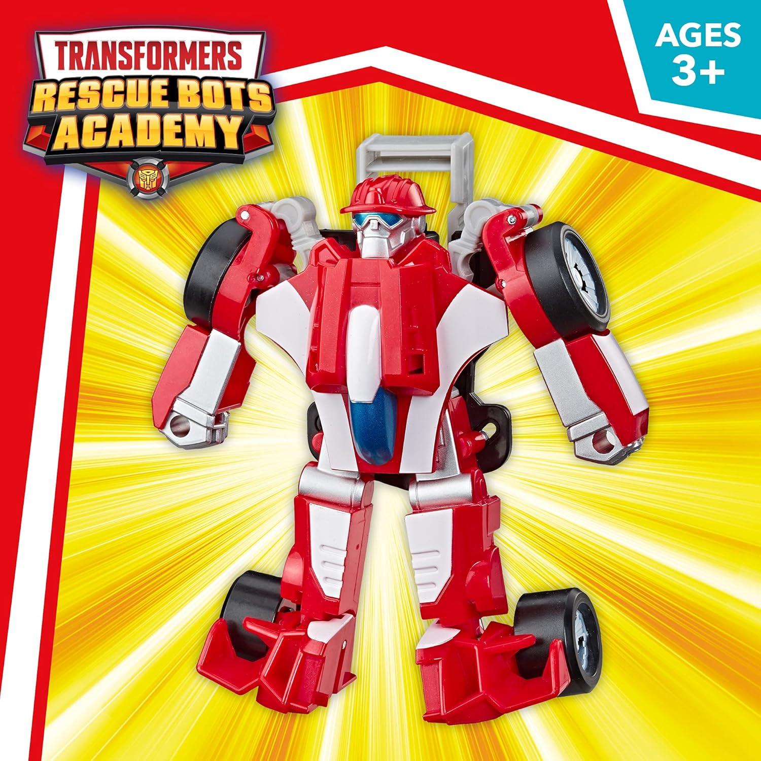 imageTransformers Playskool Heroes Rescue Bots Academy Road Rescue Team Trailer 4Pack Converting Toy