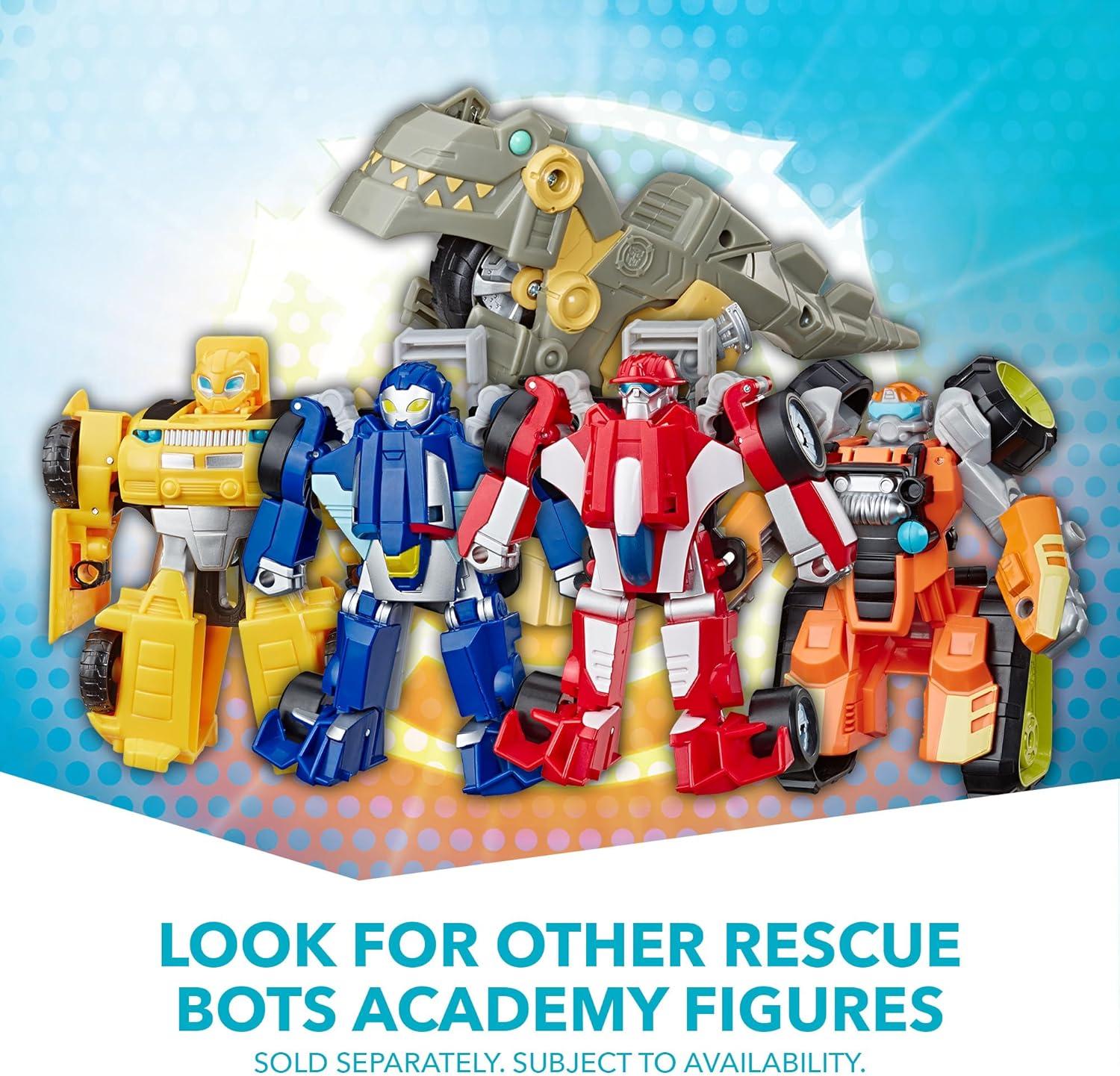 imageTransformers Playskool Heroes Rescue Bots Academy Road Rescue Team Trailer 4Pack Converting Toy