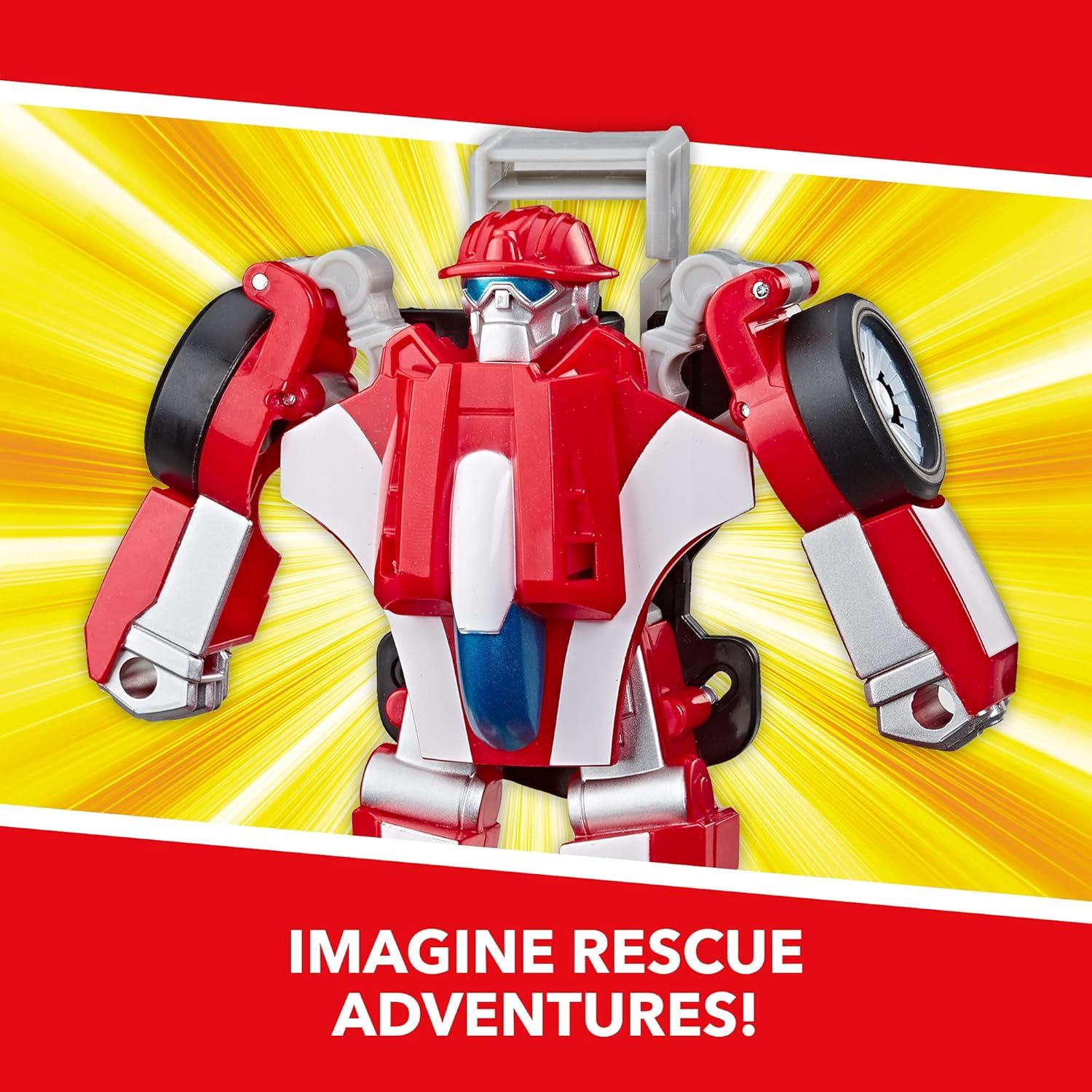 imageTransformers Playskool Heroes Rescue Bots Academy Road Rescue Team Trailer 4Pack Converting Toy