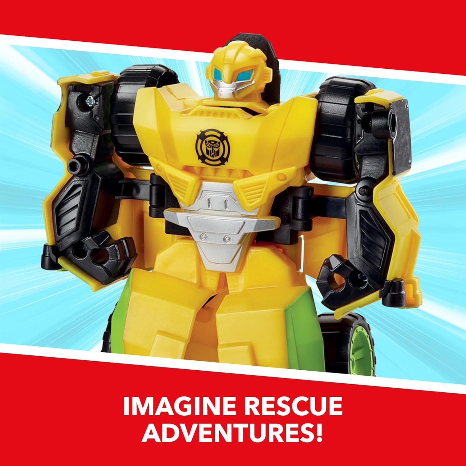imageTransformers Playskool Heroes Rescue Bots Academy Road Rescue Team Trailer 4Pack Converting Toy