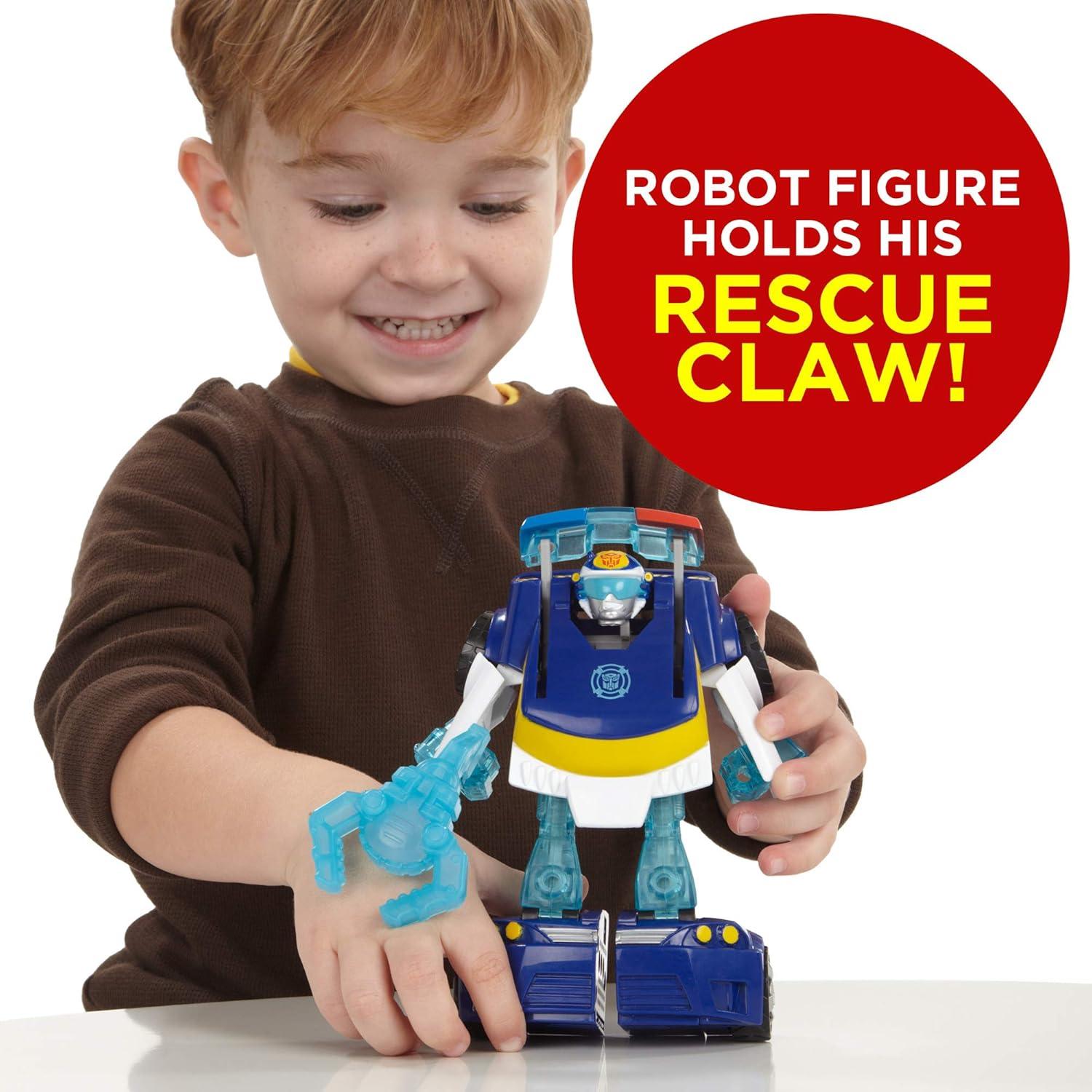 imageTransformers Playskool Heroes Rescue Bots Energize Chase The PoliceBot Action Figure Ages 37 Amazon Exclusive