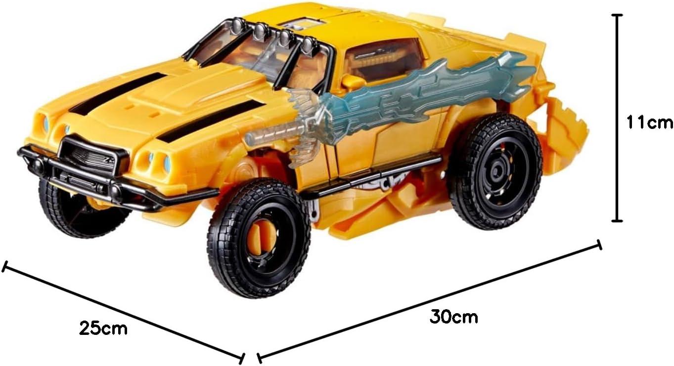 imageTransformers Toys Rise of The Beasts Movie BeastMode Bumblebee Converting Toy with Lights and Sounds Ages 6 and up 10inchBEAST MODE BUMBLEBEE