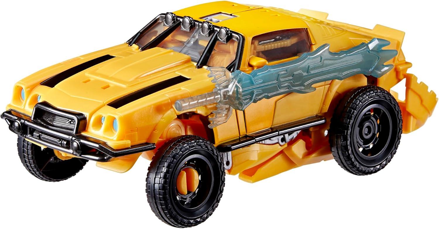 imageTransformers Toys Rise of The Beasts Movie BeastMode Bumblebee Converting Toy with Lights and Sounds Ages 6 and up 10inchBEAST MODE BUMBLEBEE