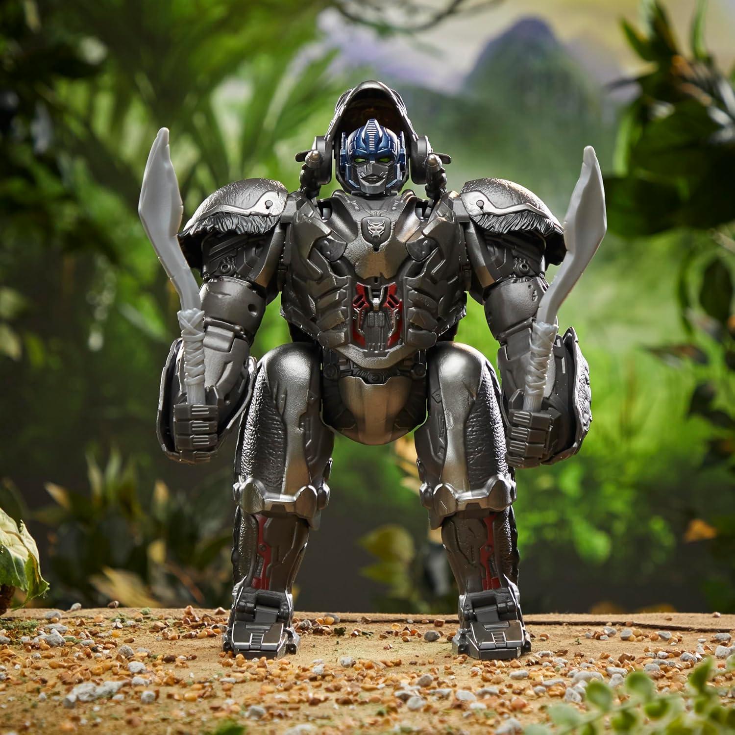 imageTransformers Toys Rise of The Beasts Movie BeastMode Bumblebee Converting Toy with Lights and Sounds Ages 6 and up 10inchPRIMAL ANIMATRONIC