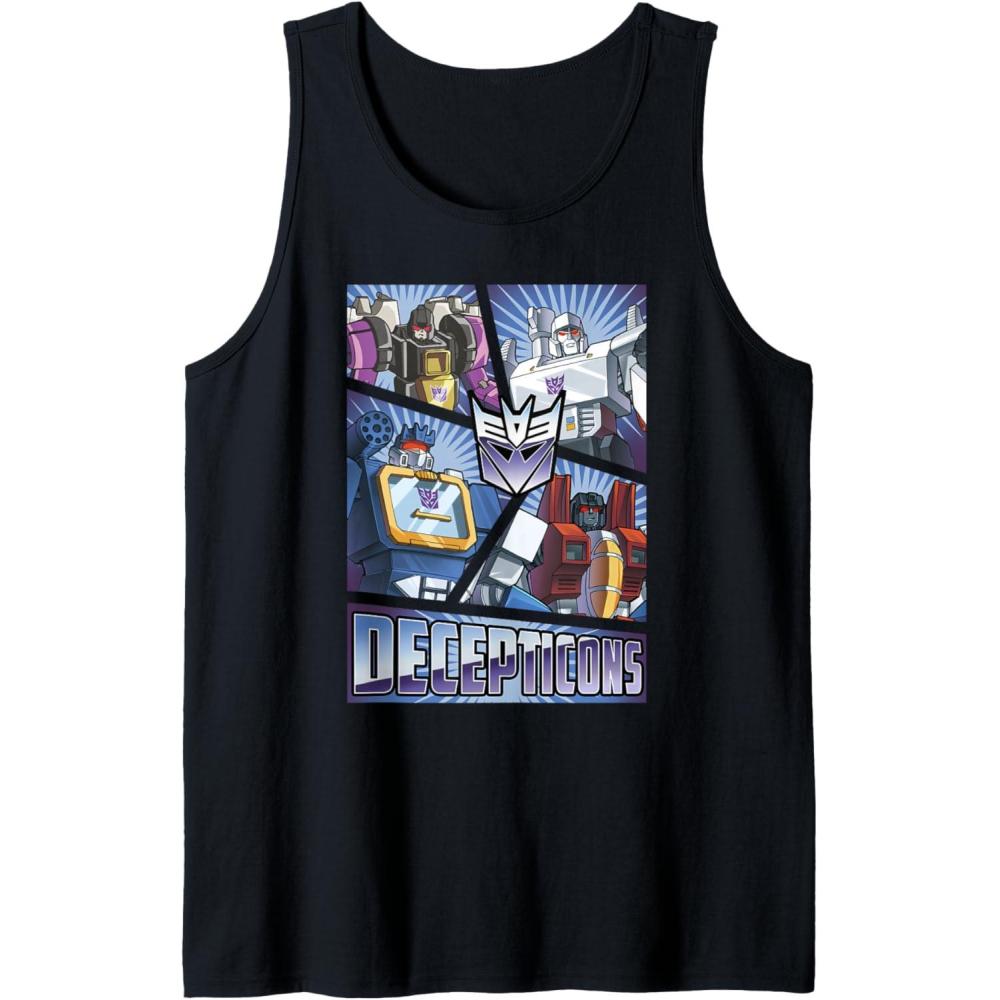 imageTransformers Decepticons Cut Up Panels Tank TopBlack