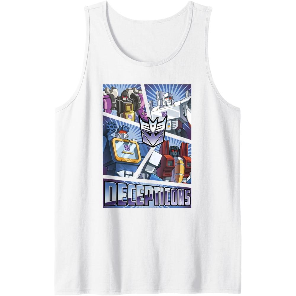 imageTransformers Decepticons Cut Up Panels Tank TopWhite