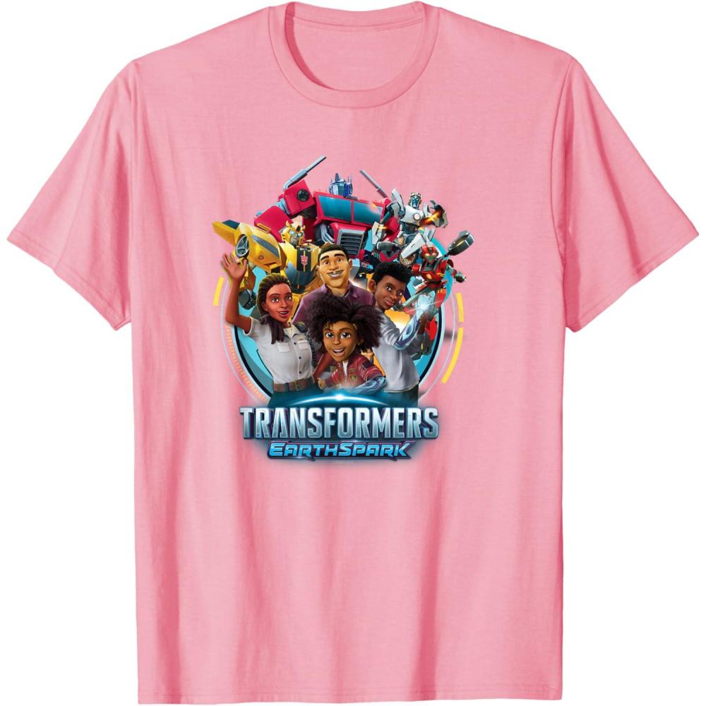 imageTransformers EarthSpark Heroes Group Shot Poster TShirtPink