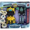 Transformers EarthSpark Cyber-Combiner Bumblebee and Mo Malto Robot Action Figures, Interactive Toys for Boys and Girls Ages 6 and Up(Modern)