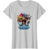 Transformers: EarthSpark Heroes Group Shot Poster T-Shirt(Silver Grey)