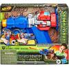 Transformers Toys Rise of The Beasts Movie 2-in-1 Optimus Prime Blaster Powered by Nerf for Ages 6 and Up, 7-inch