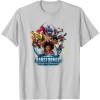 Transformers: EarthSpark Heroes Group Shot Poster T-Shirt(Silver Grey)