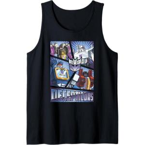 Transformers Decepticons Cut Up Panels Tank Top(Black)