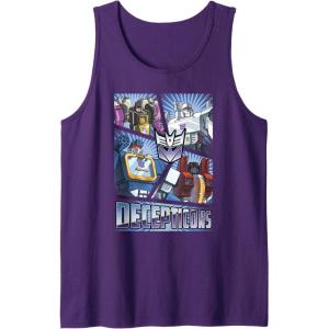 Transformers Decepticons Cut Up Panels Tank Top(Purple)