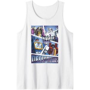 Transformers Decepticons Cut Up Panels Tank Top(White)