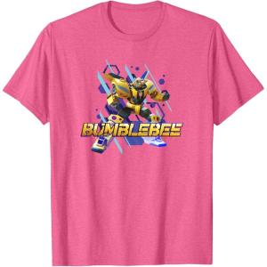 Transformers: EarthSpark Bumblebee Hero Pose T-Shirt(Pink Heather)
