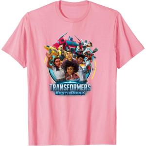 Transformers: EarthSpark Heroes Group Shot Poster T-Shirt(Pink)