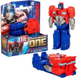 Transformers One Cog Changer Optimus Prime (Orion Pax) 4-Inch Robot Action Figure, Interactive Toys for Boys and Girls Ages 6 and Up