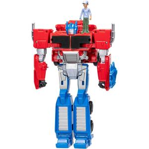 Transformers Toys EarthSpark Spin Changer Optimus Prime 8-Inch Action Figure with Robby Malto 2-Inch Figure, Robot Toys for Ages 6 and Up(Modern)