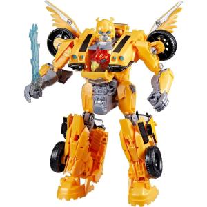 Transformers Toys Rise of The Beasts Movie, Beast-Mode Bumblebee Converting Toy with Lights and Sounds, Ages 6 and up, 10-inch(BEAST MODE BUMBLEBEE)