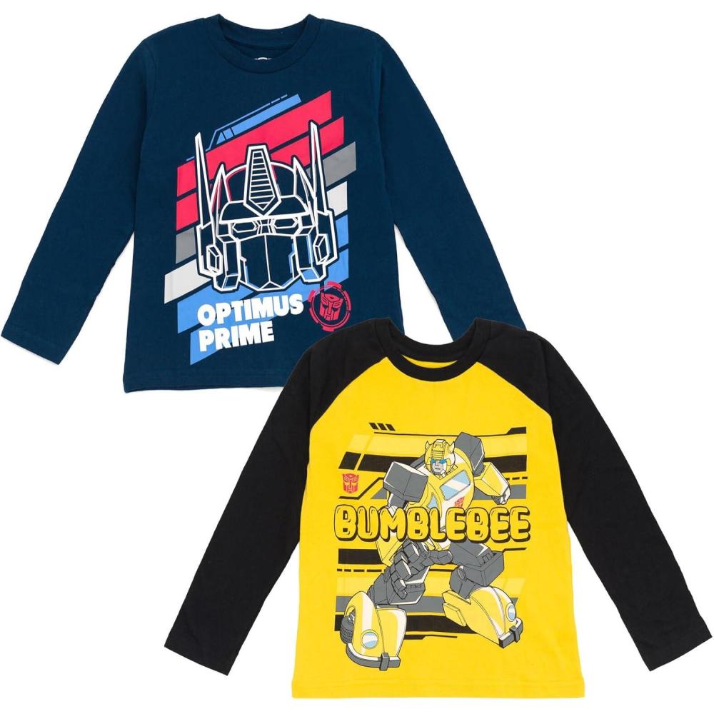 imageTransformers Optimus Prime Bumblebee 2 Pack TShirts Toddler to Big KidOptimus Prime Bumble Bee