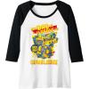 Transformers Father’s Day Bumblebee My Dad is Brave Raglan Baseball Tee(Black/White)