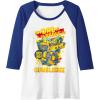 Transformers Father’s Day Bumblebee My Dad is Brave Raglan Baseball Tee(Royal Blue/White)