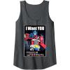 Transformers Optimus Prime I Want You Retro Poster Tank Top(Dark Heather Grey)
