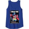 Transformers Optimus Prime I Want You Retro Poster Tank Top(Royal Blue)