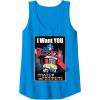 Transformers Optimus Prime I Want You Retro Poster Tank Top(Sapphire Blue)