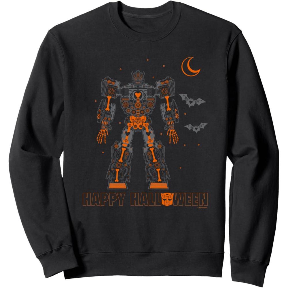 imageTransformers Halloween Optimus Prime RoboBones SweatshirtBlack