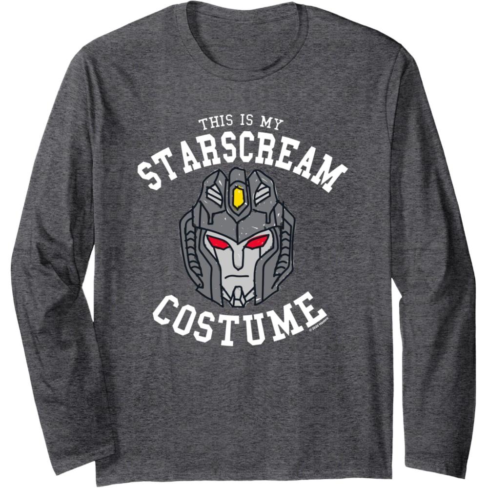 imageTransformers Halloween This is My Starscream Costume Long Sleeve TShirtDark Heather Grey