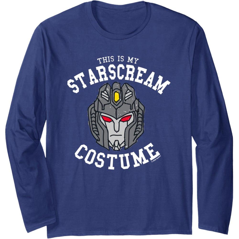 imageTransformers Halloween This is My Starscream Costume Long Sleeve TShirtNavy Blue