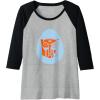 Transformers Autobot Egg Happy Easter Raglan Baseball Tee(Black/Athletic Heather)