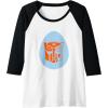 Transformers Autobot Egg Happy Easter Raglan Baseball Tee(Black/White)