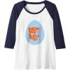 Transformers Autobot Egg Happy Easter Raglan Baseball Tee(Navy Blue/White)