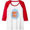 Transformers Autobot Egg Happy Easter Raglan Baseball Tee(Red/White)