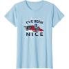 Transformers I’ve Been Nice Optimus Prime Portrait T-Shirt(Baby Blue)