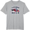 Transformers I’ve Been Nice Optimus Prime Portrait T-Shirt(Heather Grey)
