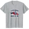 Transformers I’ve Been Nice Optimus Prime Portrait T-Shirt(Heather Grey)