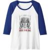 Transformers Megatron Good to Be Bad Raglan Baseball Tee(Royal Blue/White)