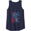 Transformers Optimus Prime Running Doodle Tank Top(Navy Blue)
