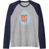 Transformers Autobot Egg Happy Easter Raglan Baseball Tee(Navy Blue/Athletic Heather)