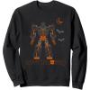 Transformers Halloween Optimus Prime Robo-Bones Sweatshirt(Black)