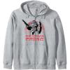 Transformers Optimus Prime Retro Kanji Sunset Portrait Zip Hoodie(Heather Grey)