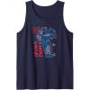 Transformers Optimus Prime Running Doodle Tank Top(Navy Blue)