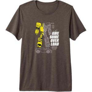 Transformers Bumblebee Awesome Overload Split Premium Tri-blend T-Shirt(Brown)
