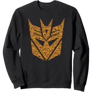 Transformers Halloween Decepticon Pumpkin Filled Mask Sweatshirt(Black)