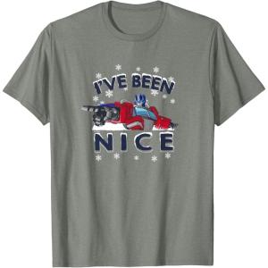 Transformers I’ve Been Nice Optimus Prime Portrait T-Shirt(Olive Heather)