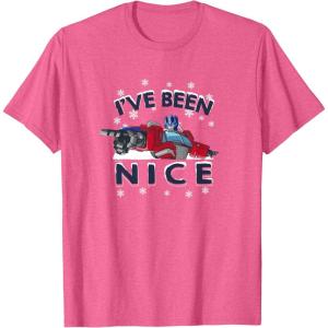 Transformers I’ve Been Nice Optimus Prime Portrait T-Shirt(Pink Heather)